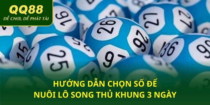 Hướng dẫn chọn số để nuôi lô song thủ khung 3 ngày